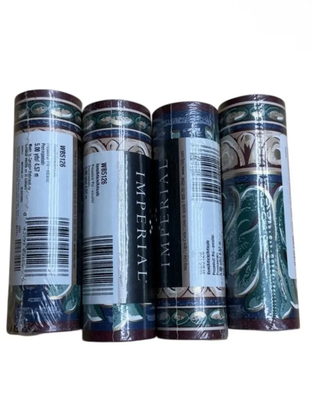Imperial Vintage Wallpaper Border Molding Architecture Leaf 20 Yards 4 Rolls NEW